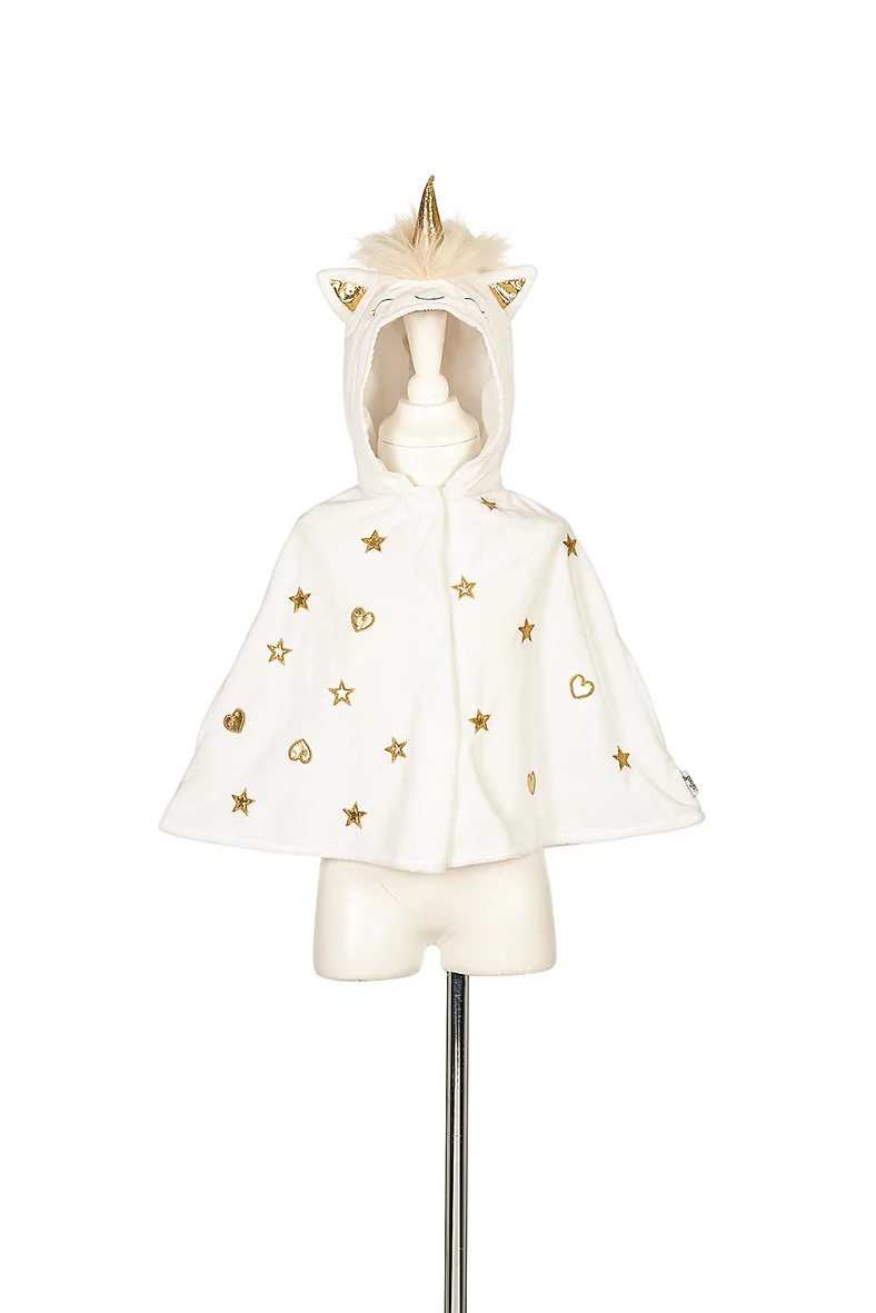 Unicorn baby cape off white, 2 yrs, 92 cm (1 pc)