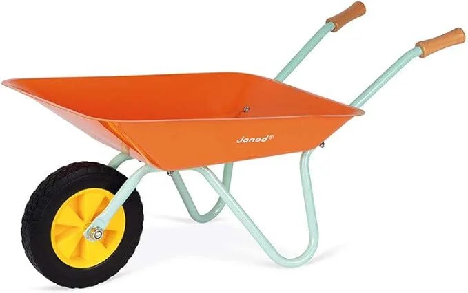 Carretilla de metal happy garden