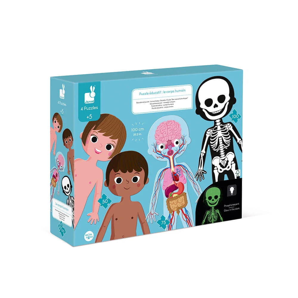 Puzle educativo cuerpo humano 50,75,100 pz