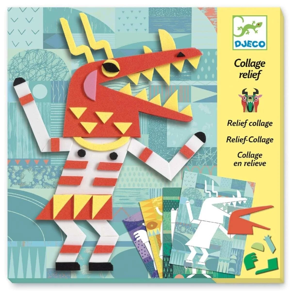 Collage en relieve Galería de monstruos