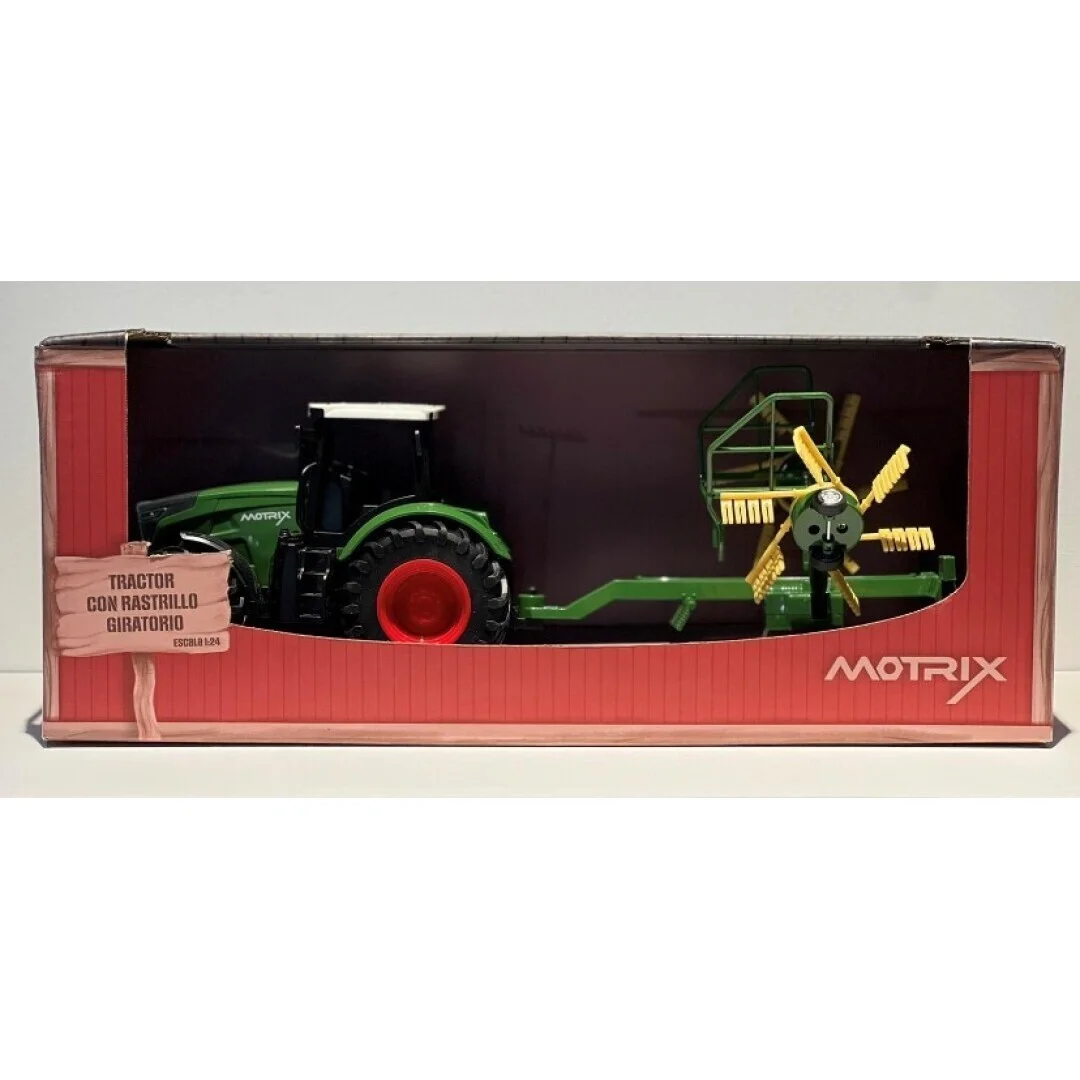 Motrix Tractor con rastrillo giratorio
