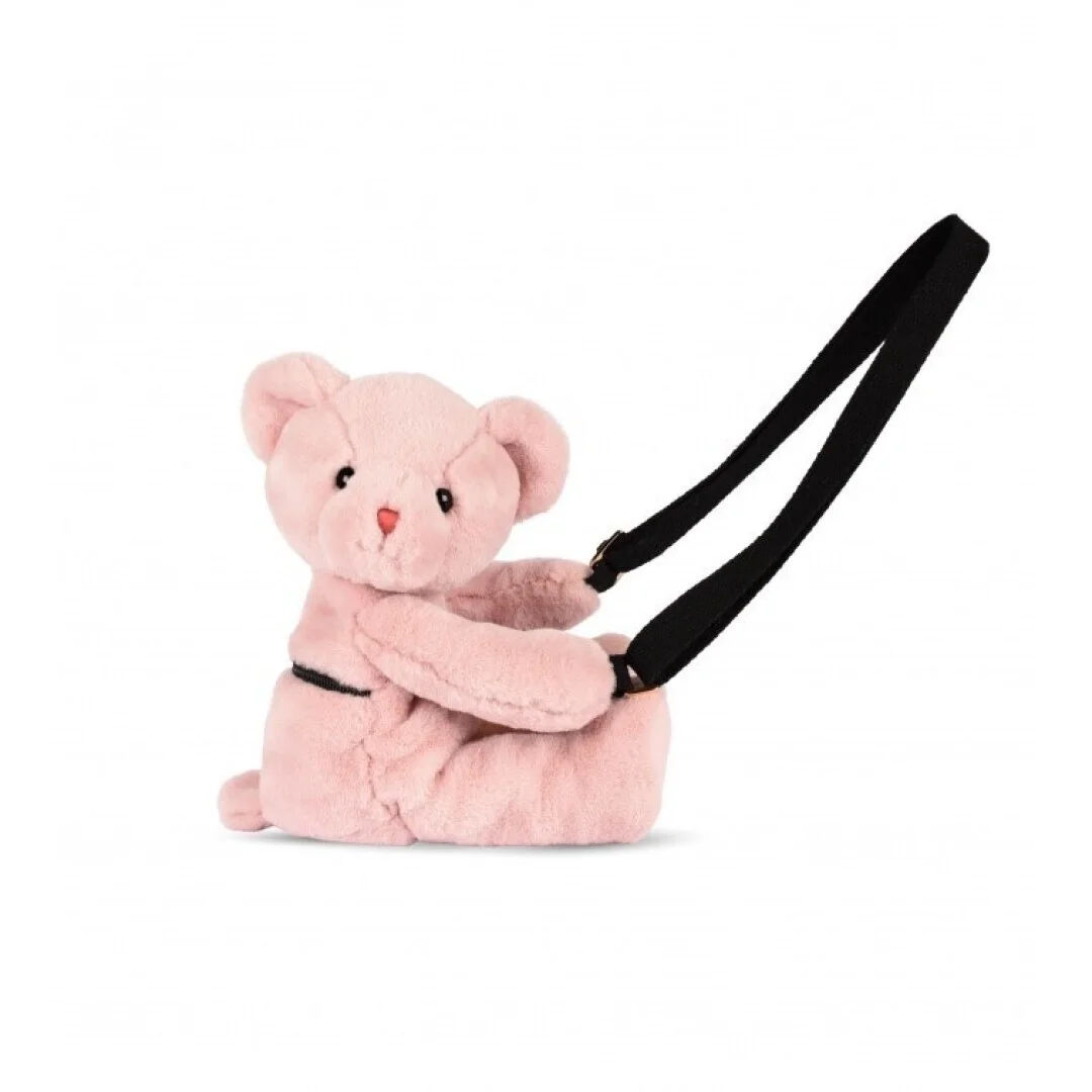 (M2) SAC DOUDOU  - Bolsito oso rosa claro 30