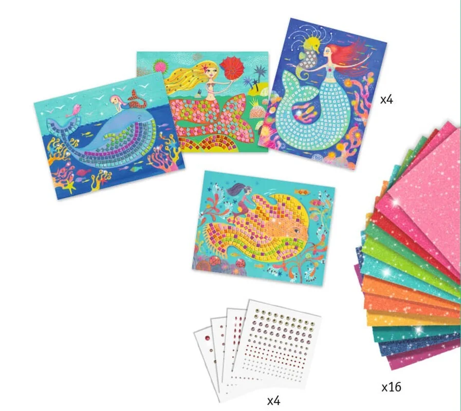 Collage Cuadros de mosáicos El canto de las