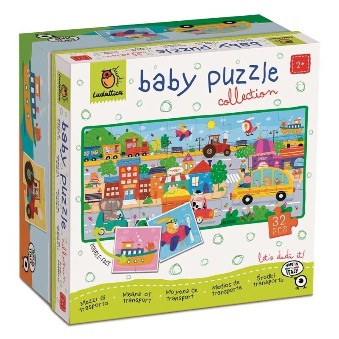 Dudù baby puzzle collection - medios de transporte