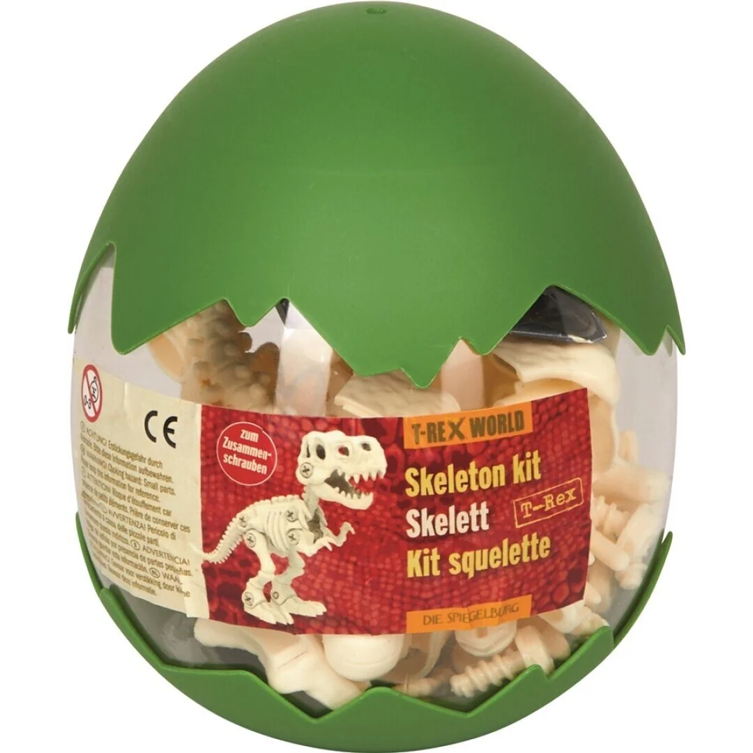 Kit esqueleto de t-rex en huevo t-rex world