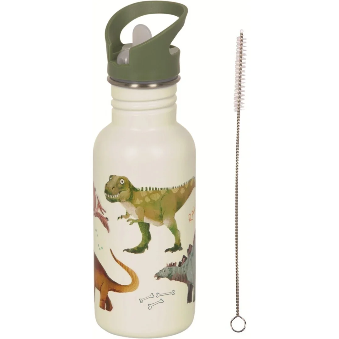 Botella acero inoxidable dino friends
