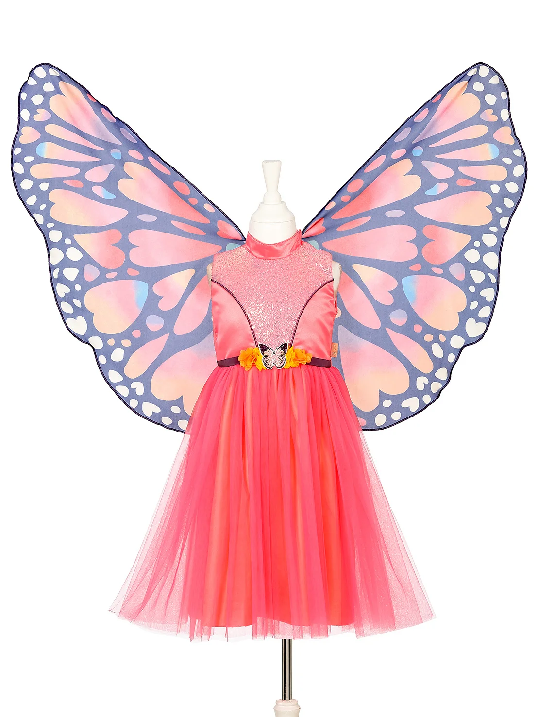 Vestido Papillon + alas, 5-7 años, 110-122 cm (1 conjunto)