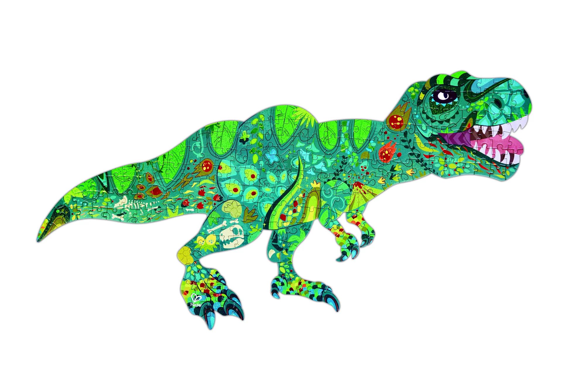 Rompecabezas Brillante dinosaurios - 200 pzs