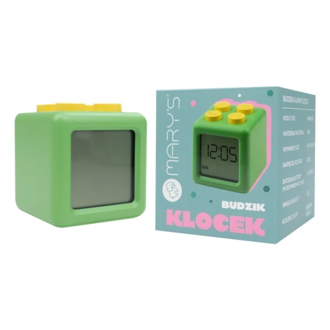 Mary's reloj despertador block verde
