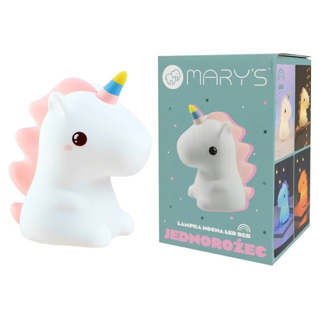 Mary's lámpara de noche LED RGB unicornio
