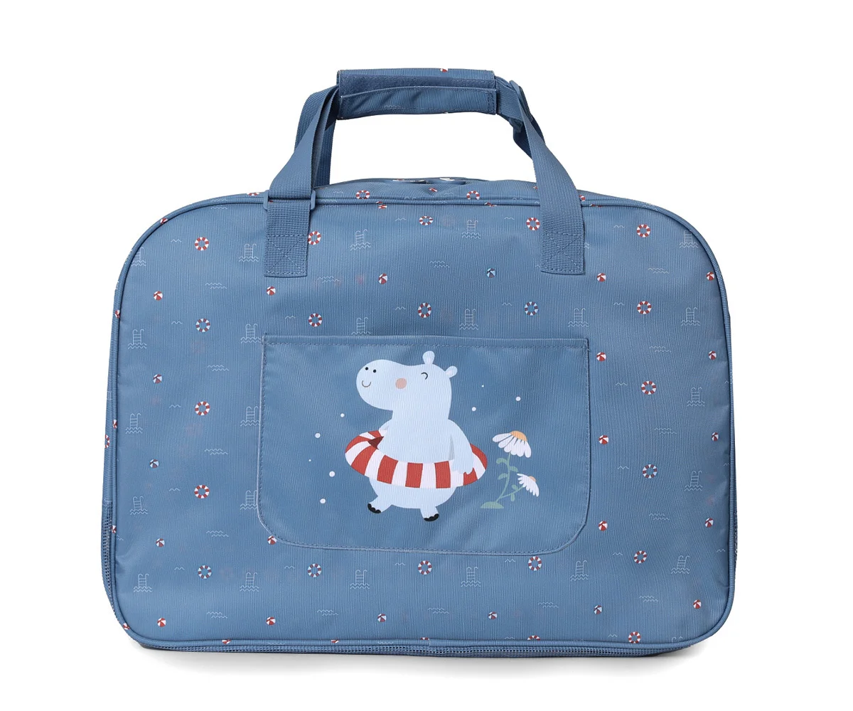 Bolso de playa con rejilla hippos