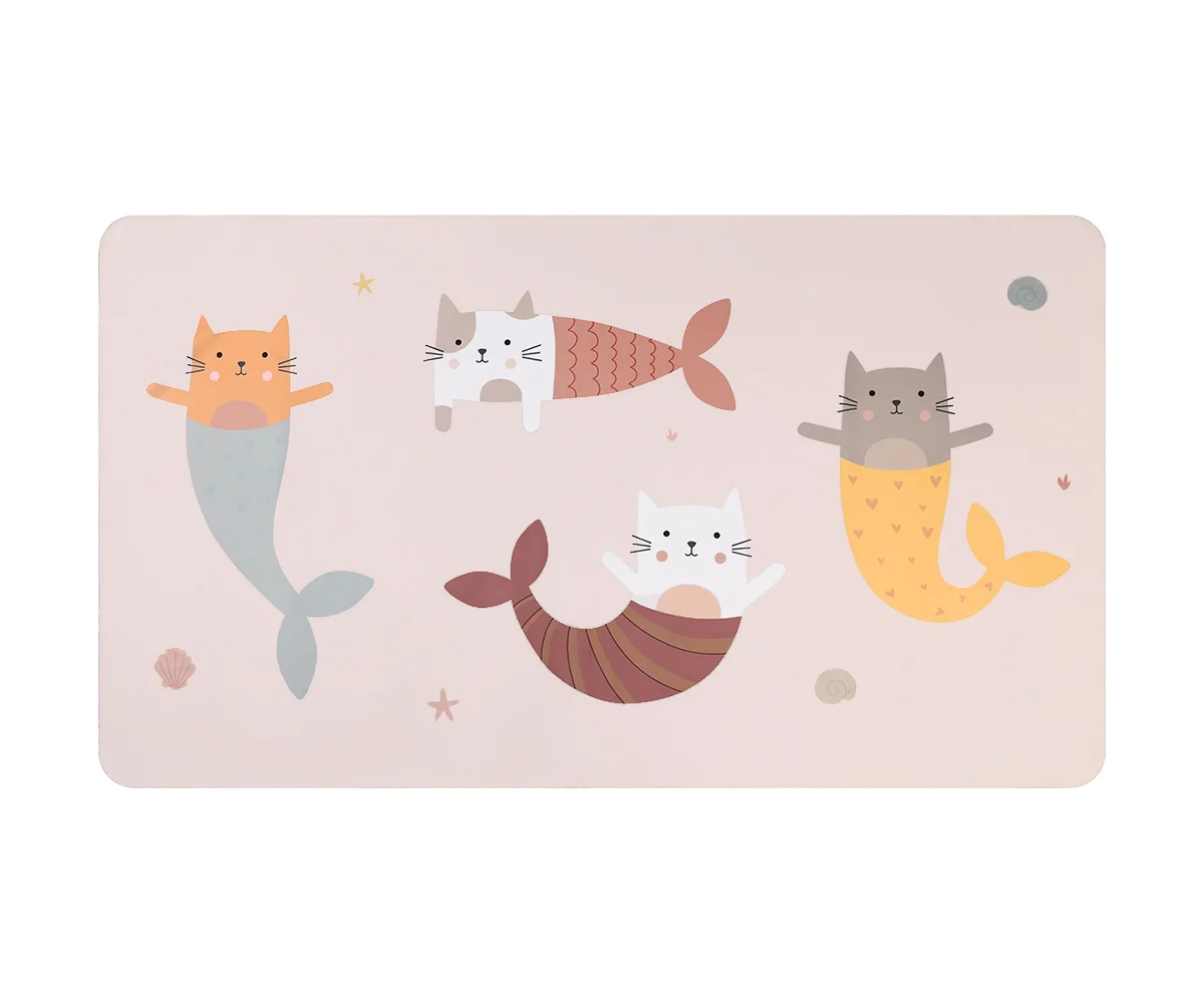 Toalla playa microfibra mermaid cats