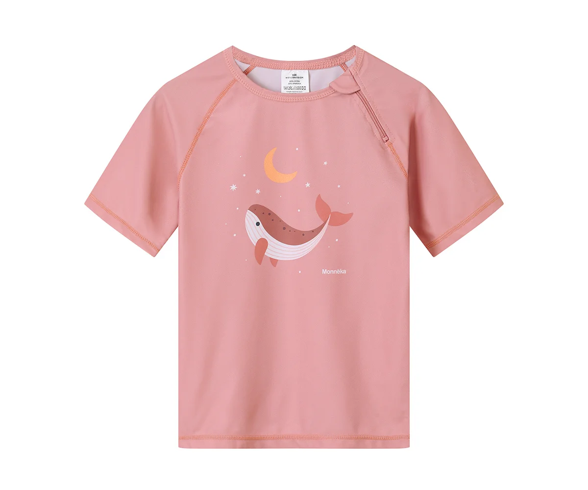 Camiseta Protección Solar Whale Pink