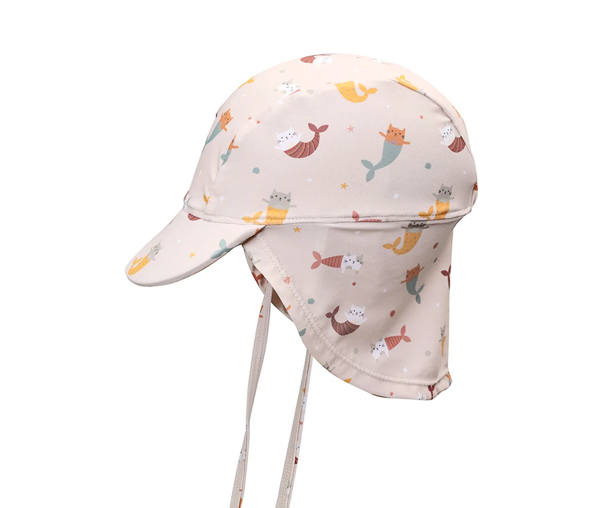 Gorro Playa Bebe Mermaid Cats