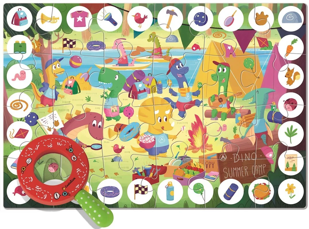 Puzzle zoom - dinosaurios