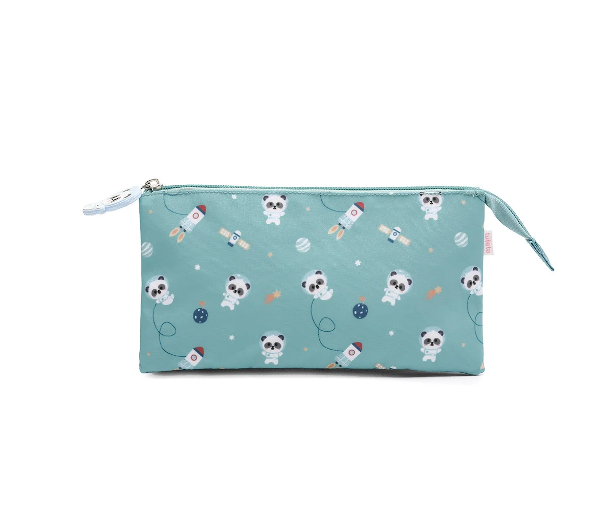 Estuche 3 compartimentos Pandas in Space