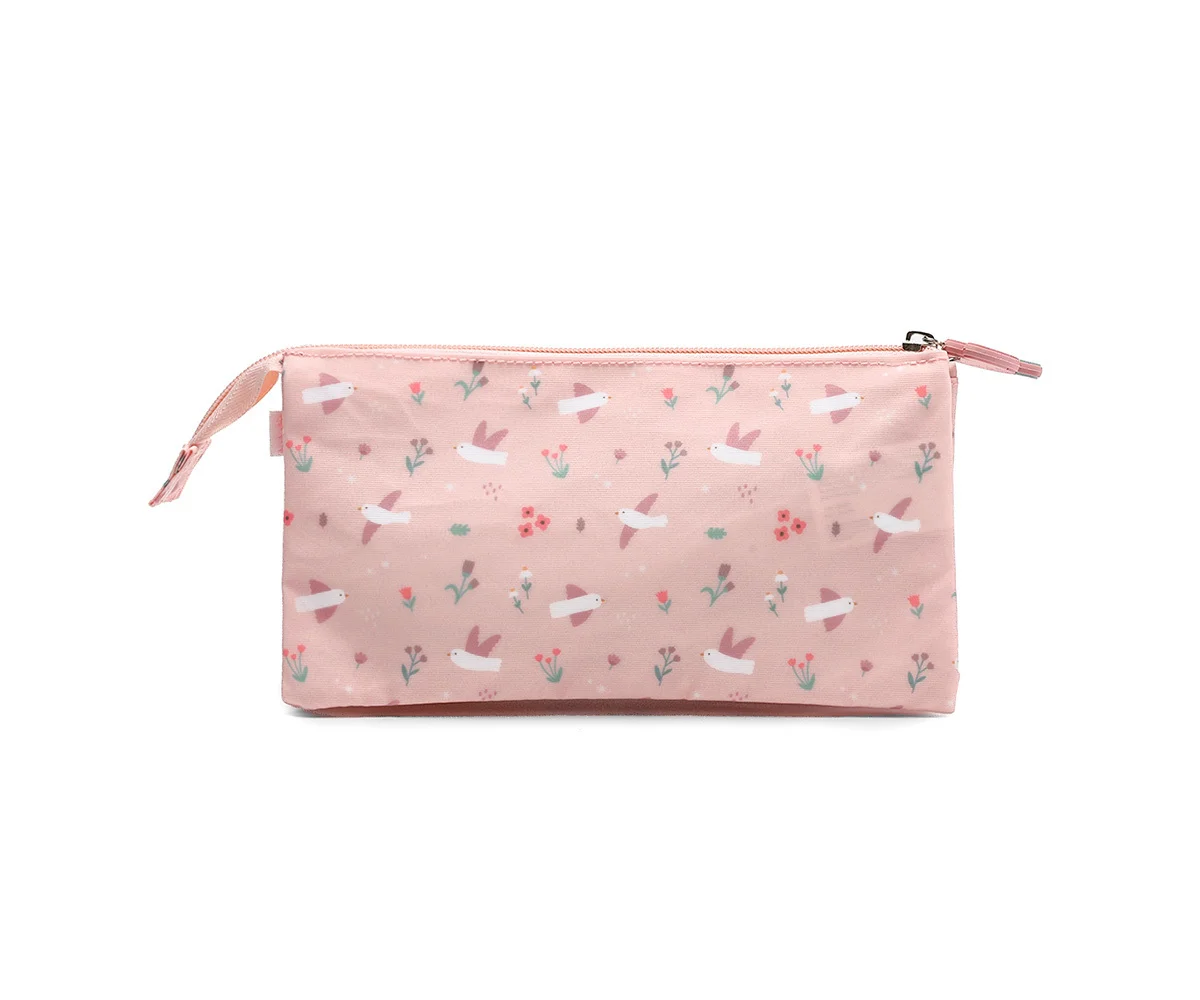 Estuche 3 compartimentos  Blossom Birds
