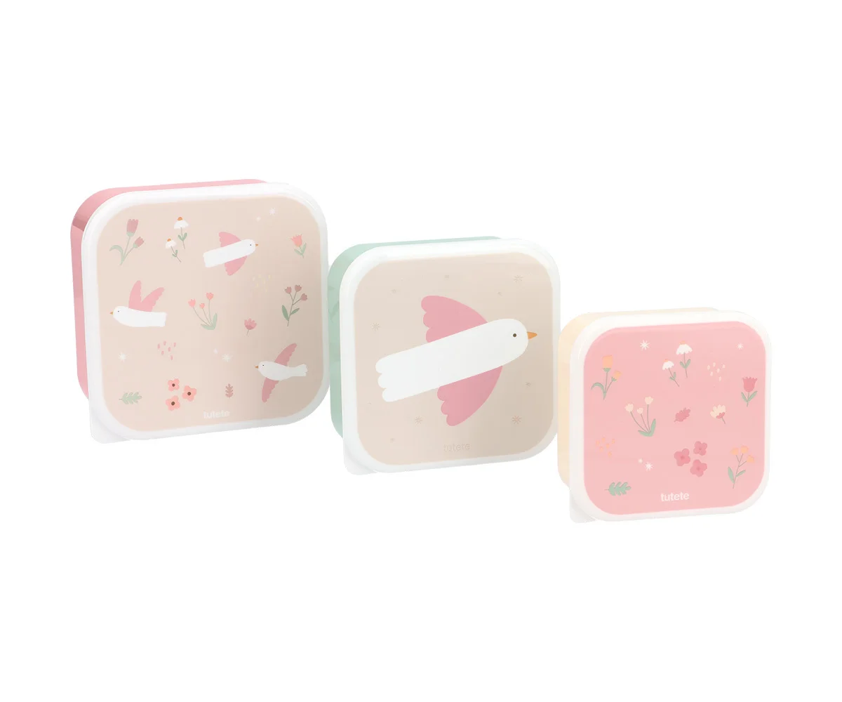 3 Cajas Almuerzo  Blossom Birds