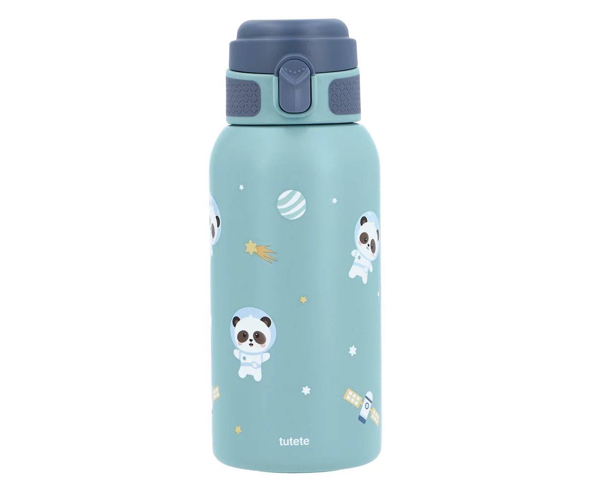 Botella de acero térmica Pandas in Space