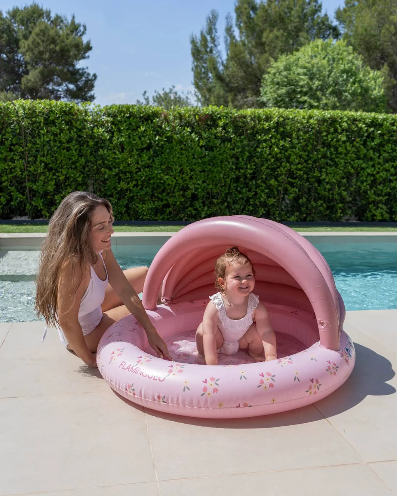 Piscina Hinchable con Toldo Petunia