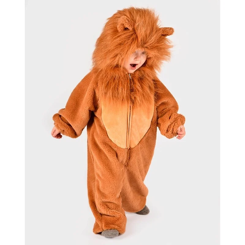 Disfraz enterizo de león - Den Goda Fen - talla 92 cm (1,5–2 años)