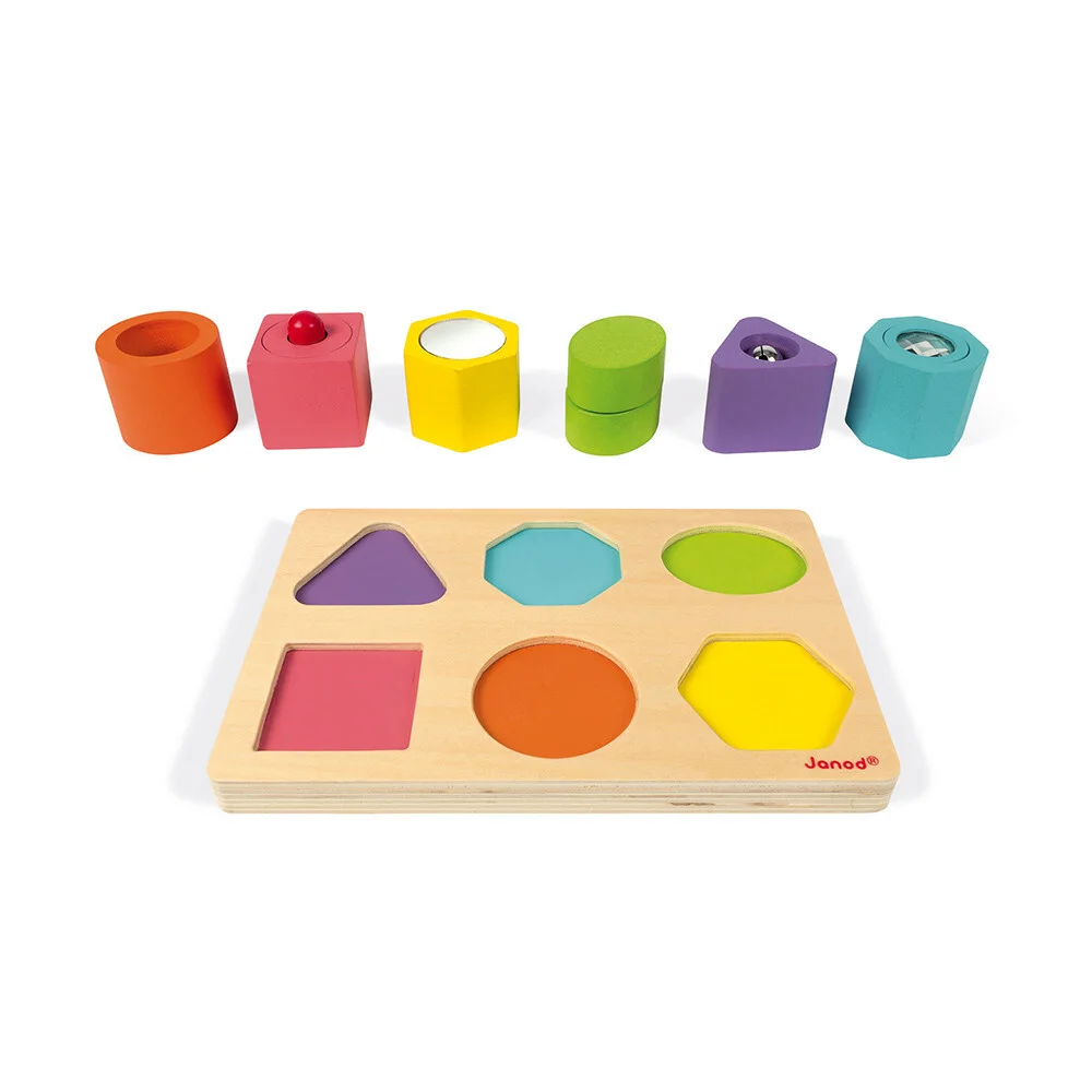 [J05332] PUZLE CON 6 FIGURAS SENSORIALES I WOOD