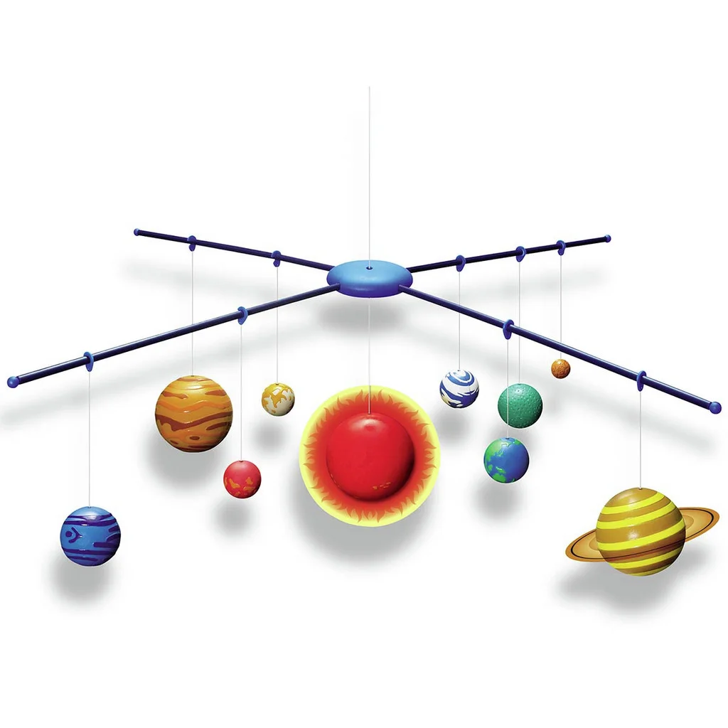 [Y305520] Móvil 3d sistema solar