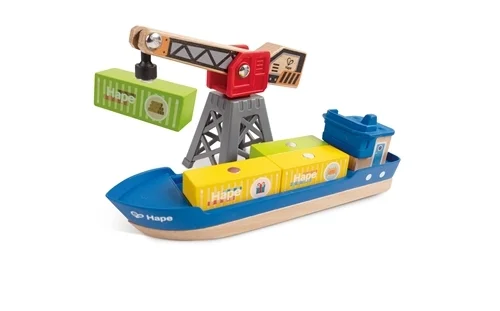 [E3792] Buque de carga y grúa