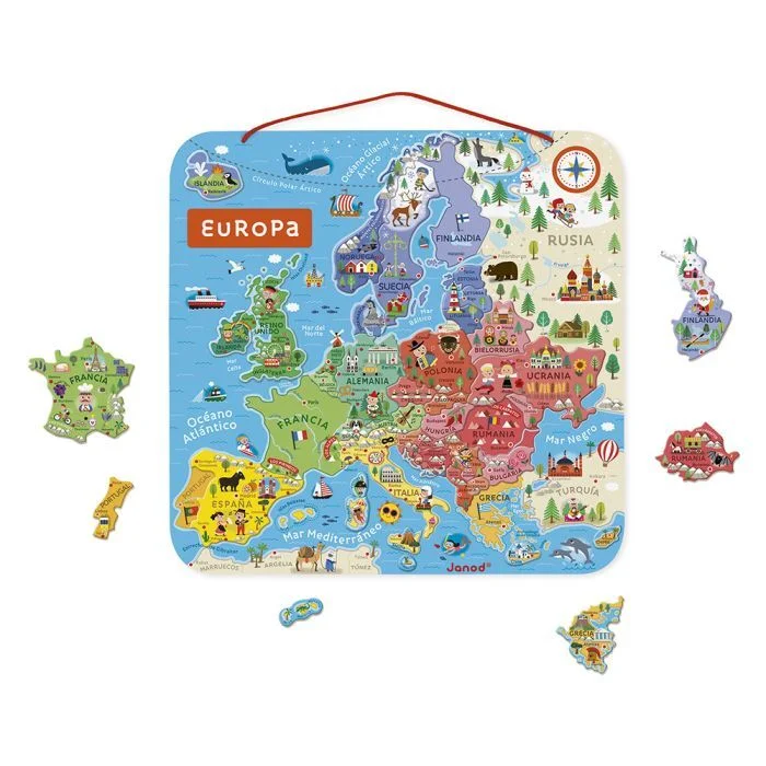 [J05474] Mapa de europa magnético versión española