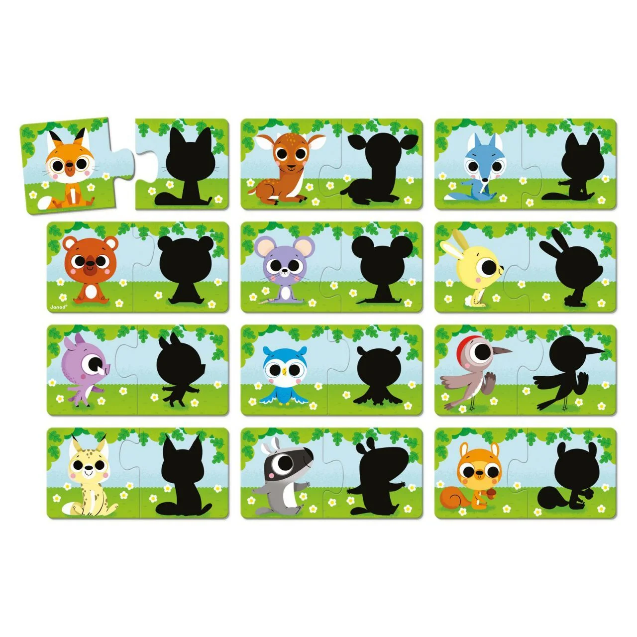 [J02701] Puzles Los Animales Y Su Sombra