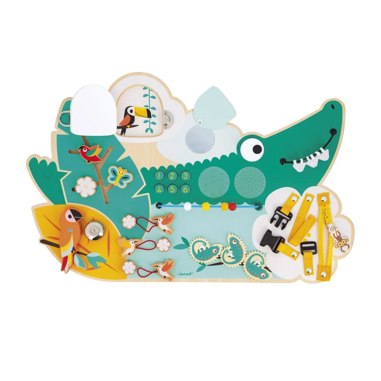 [J08280] Tropik - busy board cocodrilo