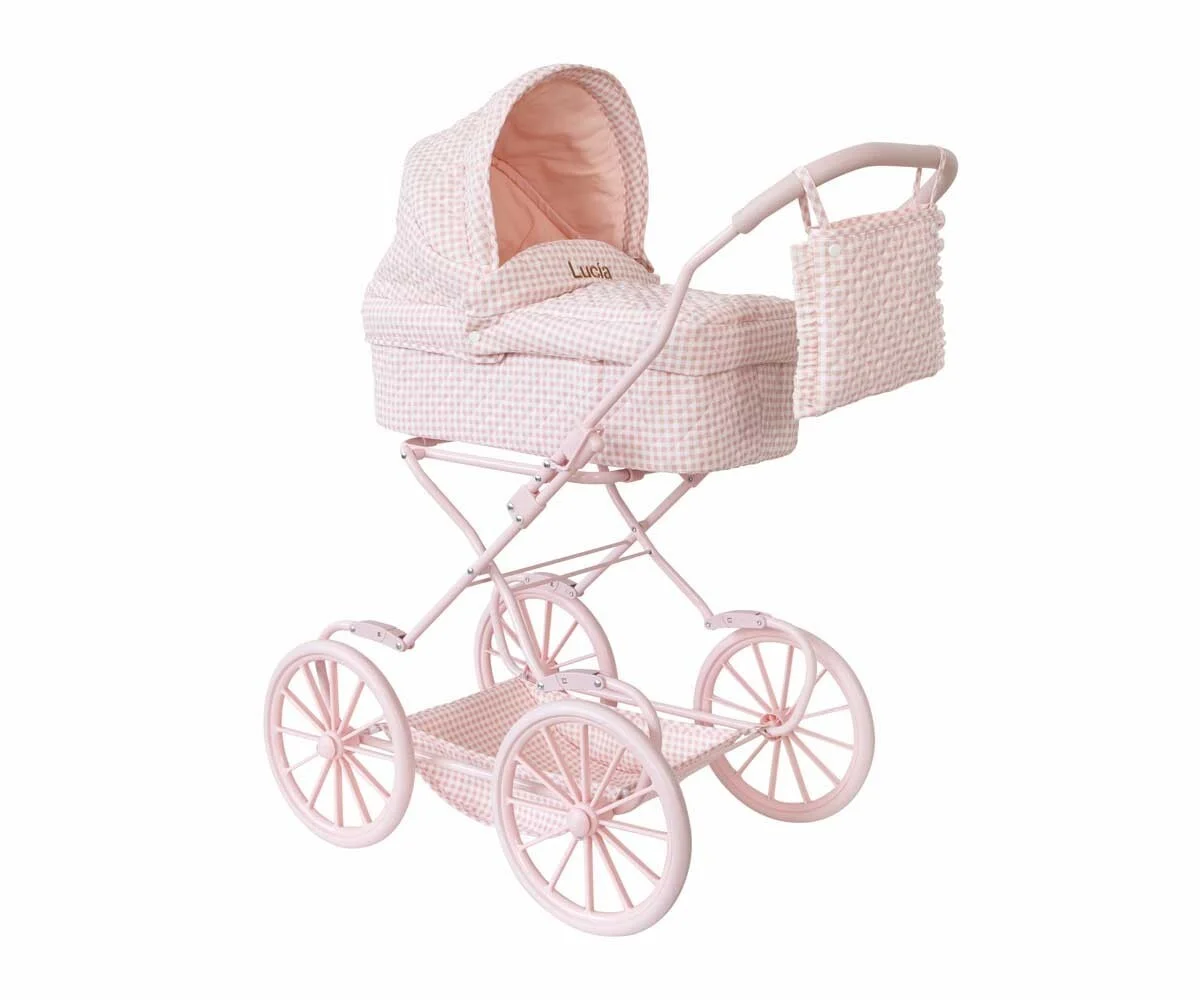 Carrito muñecas vichy personalizable