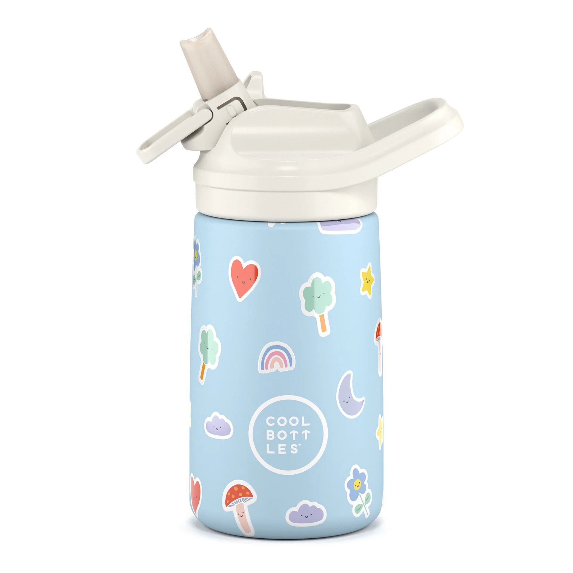 [CBKD35RC] The kiddie bottle - rainbow clouds
 350ml