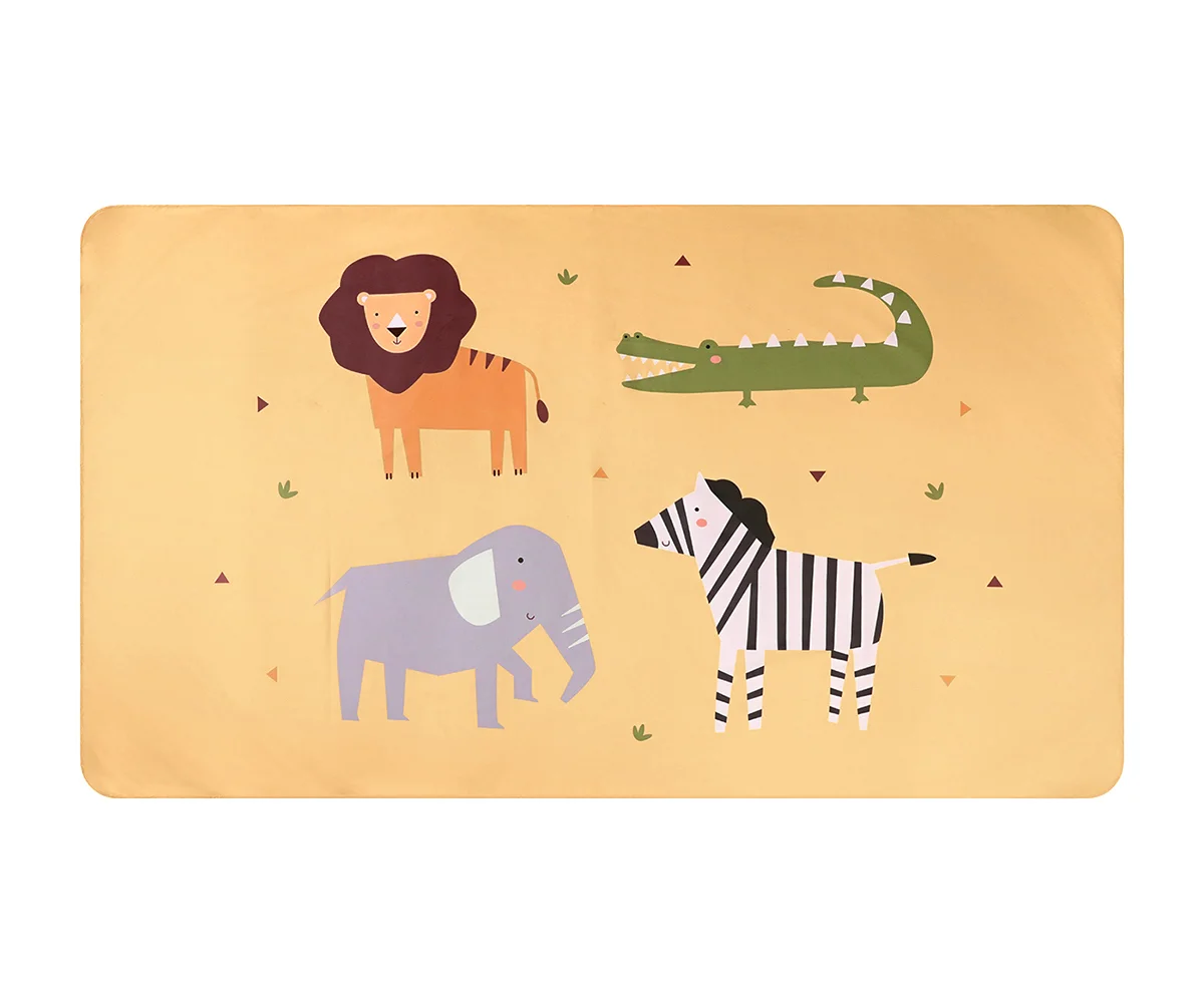 Toalla playa microfibra wild animals