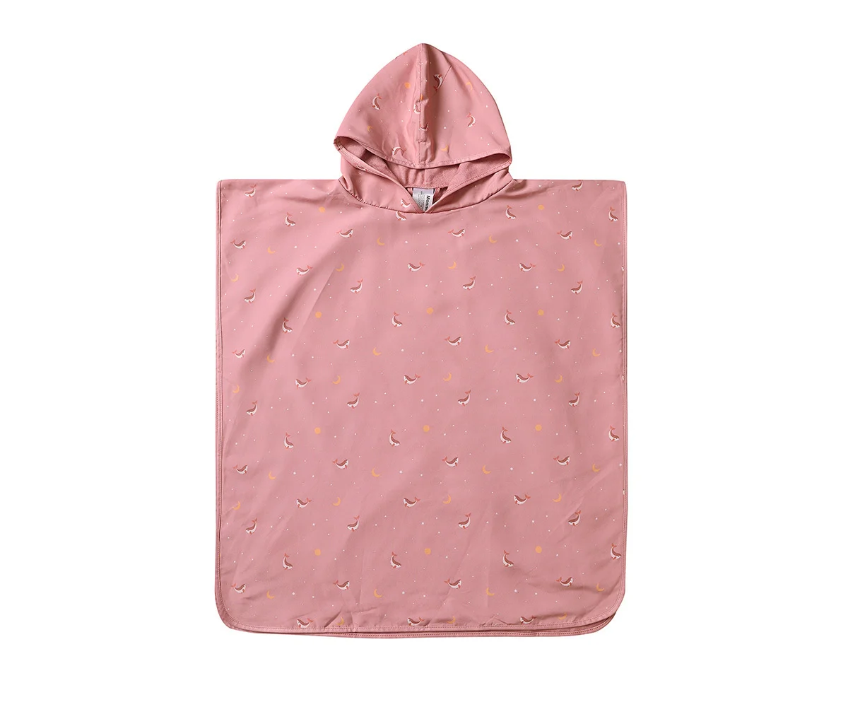 Poncho Whale Pink